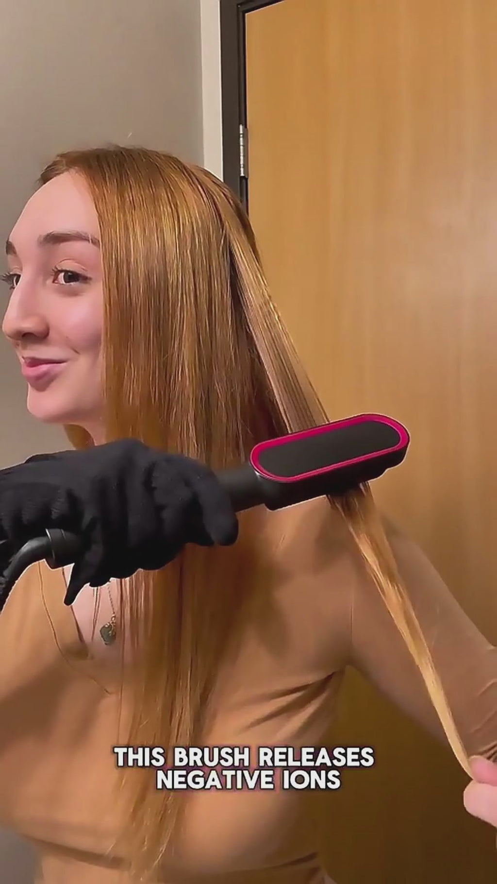 Portable Electric Hair Straightener brush